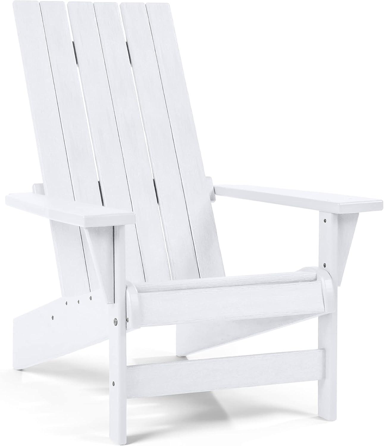 Keter Keter Montauk Adirondack Chair Modern Premium Weatherproof Outdoor Patio Furniture Ideal for Entertaining by the Pool or Backyard Fire Pit