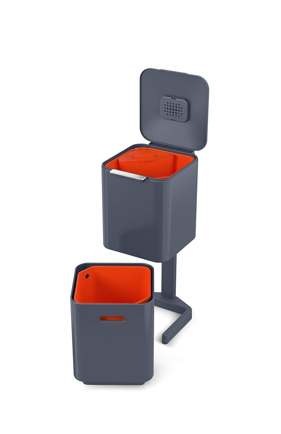 Joseph Joseph Totem Waste & Recycling Dual Kitchen Trash Can