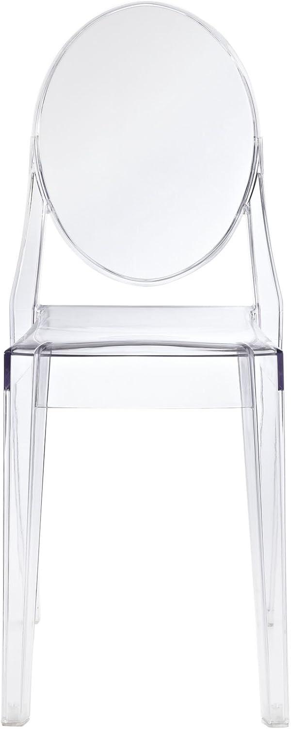 Modway Casper Dining Side Chair in Clear