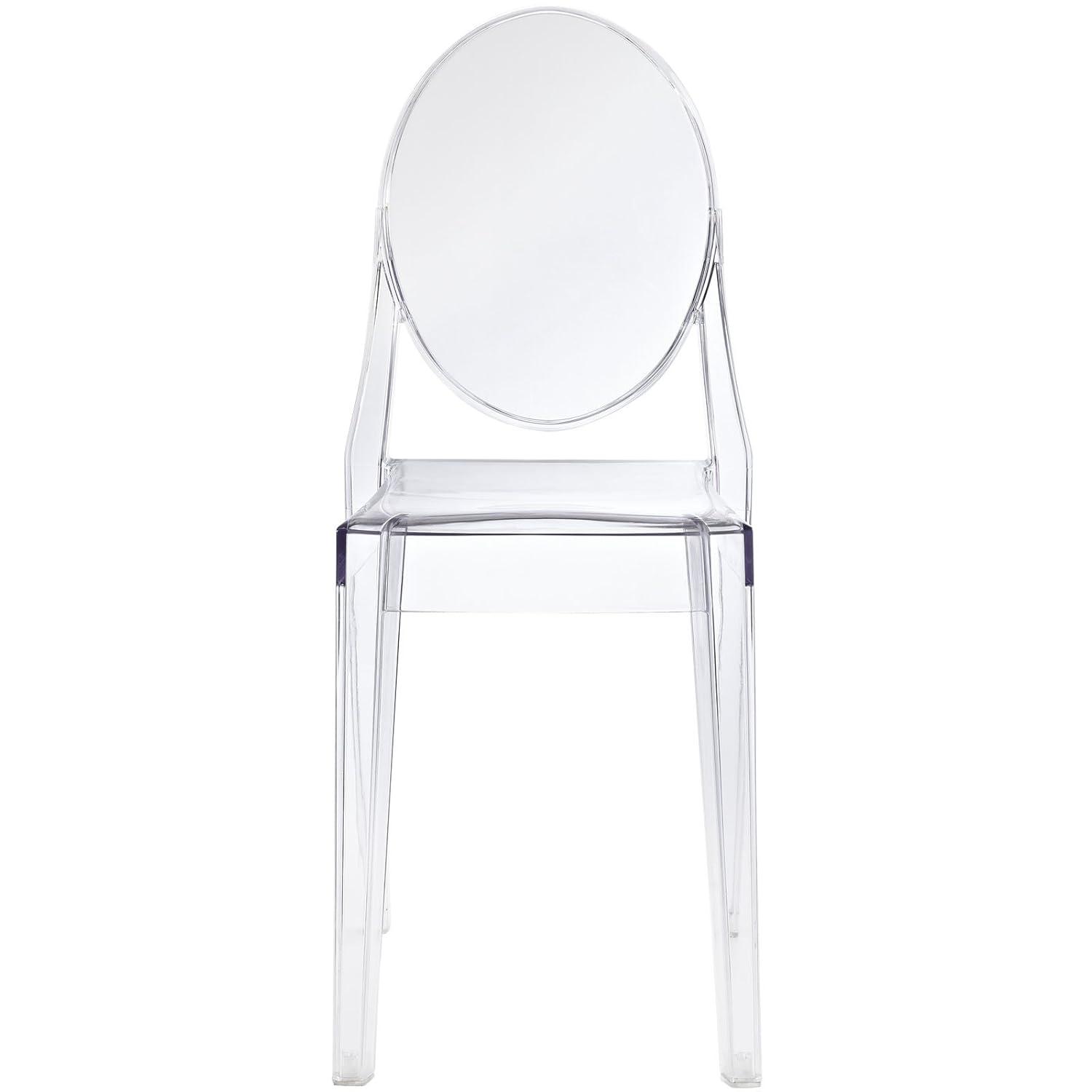 Modway Casper Dining Side Chair in Clear