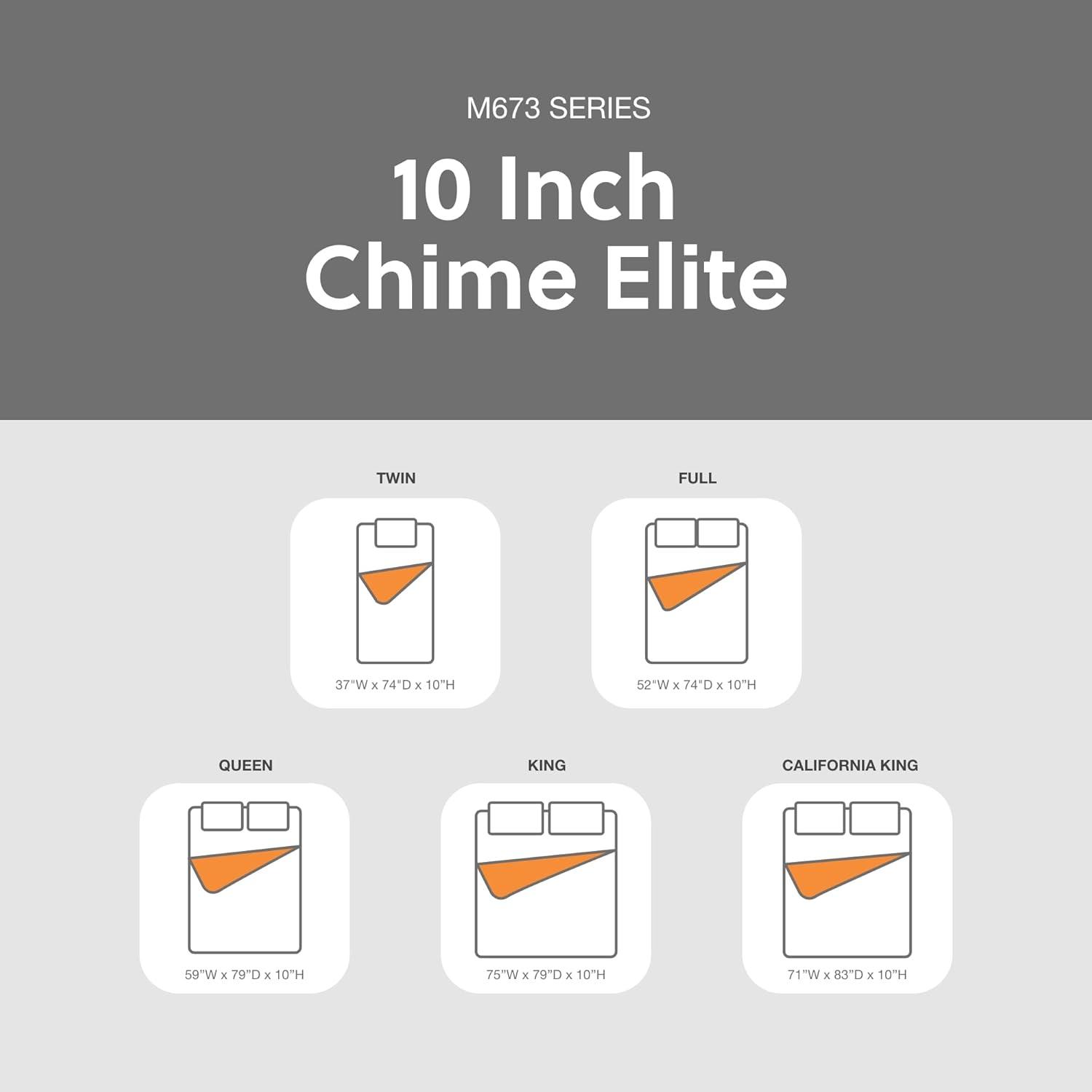 Signature Design by Ashley Chime Elite Charcoal Infused Memory Foam Mattress
