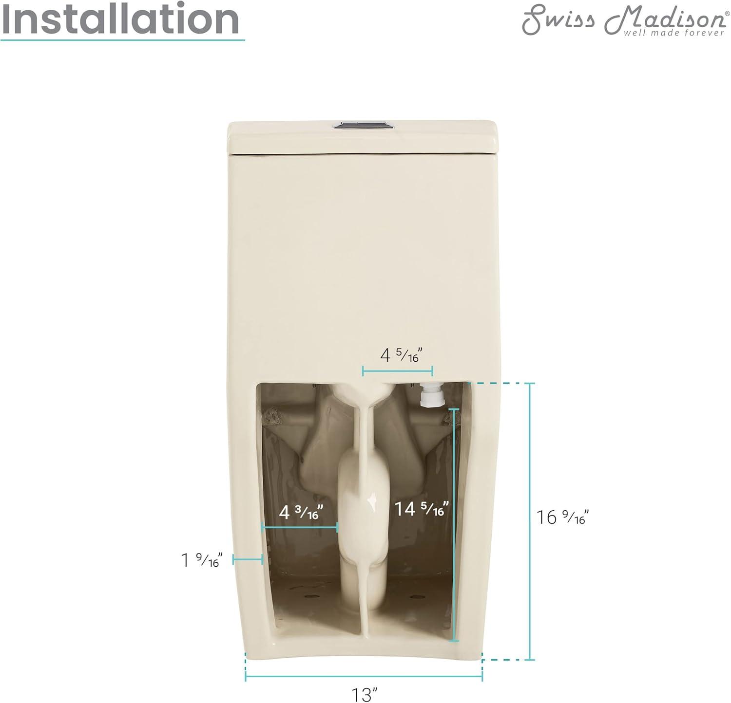 Concorde One-Piece Square Toilet Dual-Flush 1.1/1.6 gpf