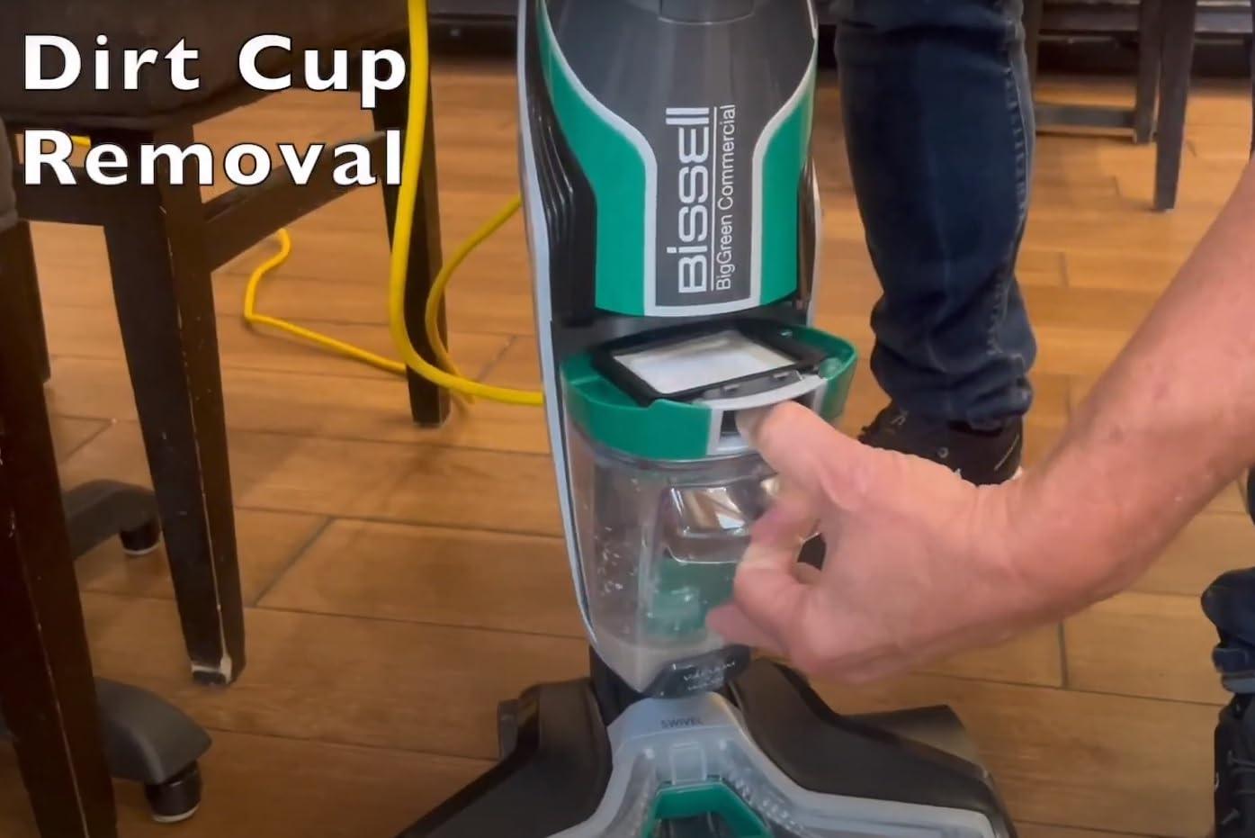 Bissell Commercial Floor Wash 13.5 Inch Combo Wet & Dry Hard Floor Washer/Scrubber & Vacuum BGFW13 + Accessories