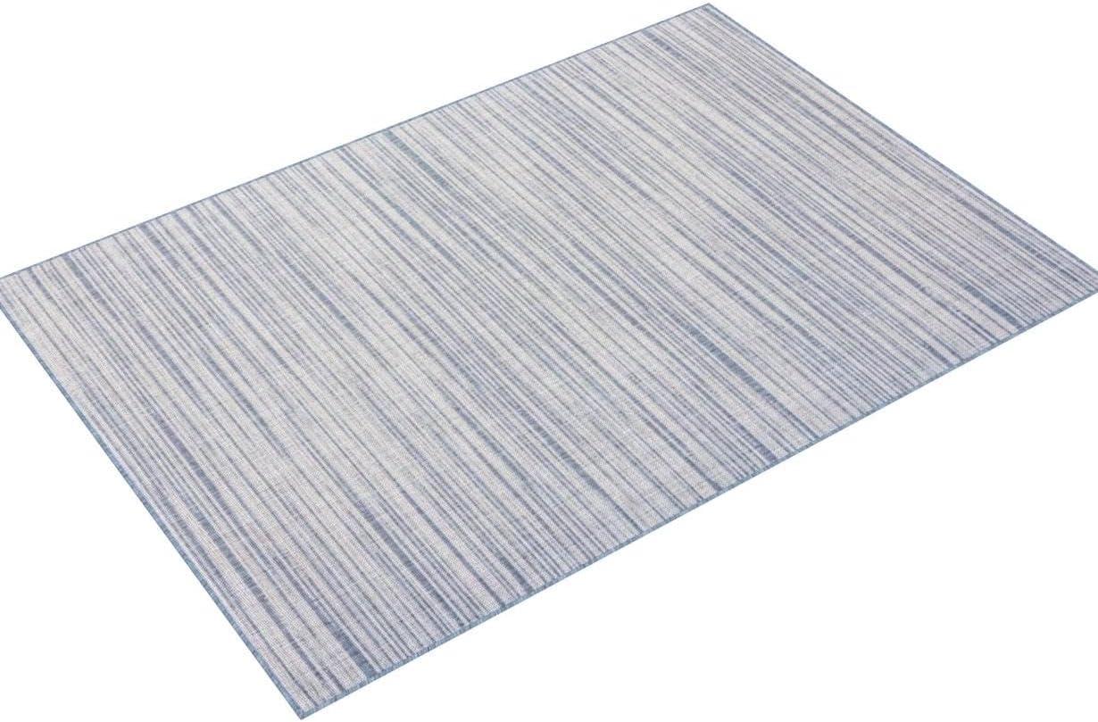 Nicole Miller Abstract Blue Indoor / Outdoor Area Rug