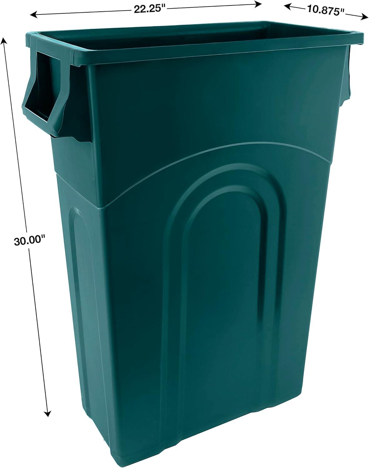 United Solutions United Solutions Highboy Waste Container, 23 Gal, 2 Pack, Space Saving