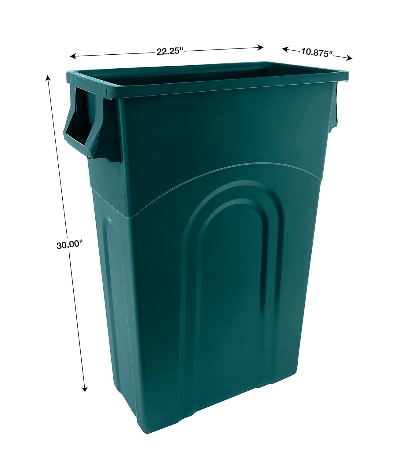 United Solutions United Solutions Highboy Waste Container, 23 Gal, 2 Pack, Space Saving