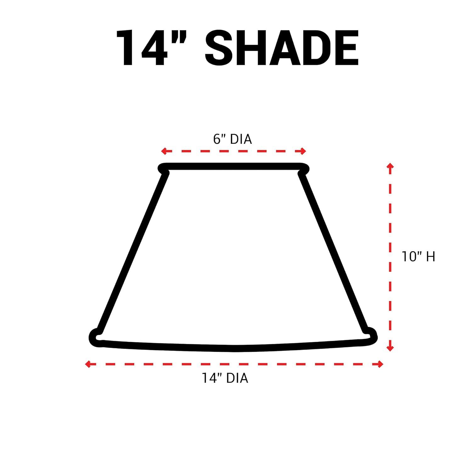 Park Designs Metal Dot Dash Shade - 14" - Black