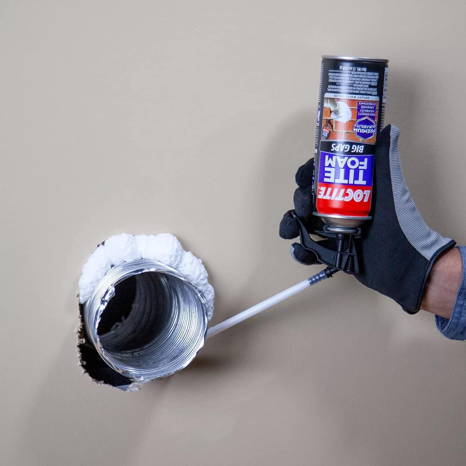 Loctite Tite Foam Insulating Foam Sealant Big Gaps, Pack of 1, White 12 oz Can