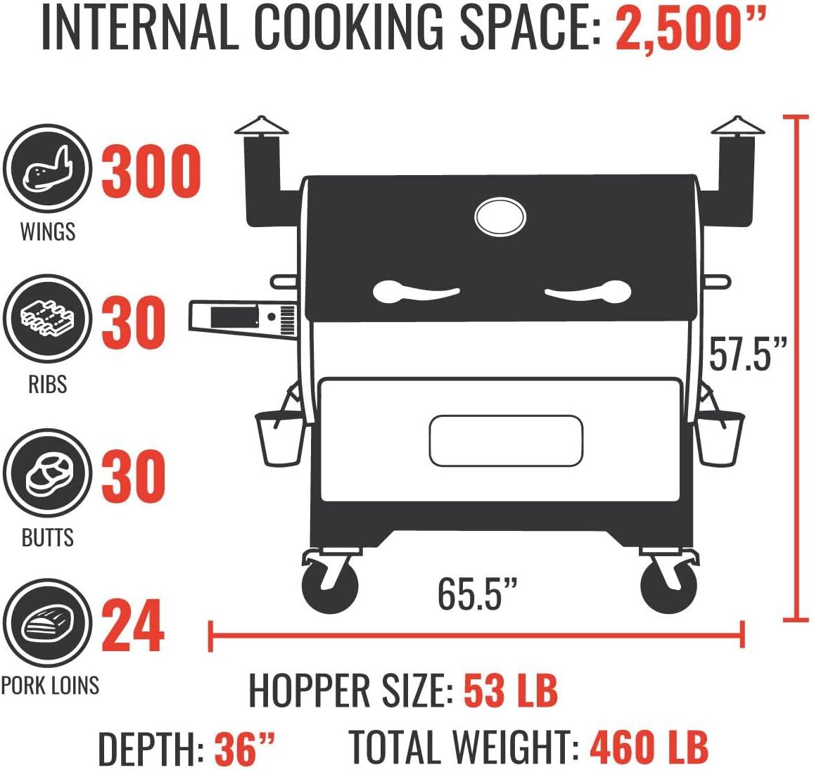 RT-2500 BFG Stainless Steel Wi-Fi Pellet Grill with 2500 Sq In Cook Space