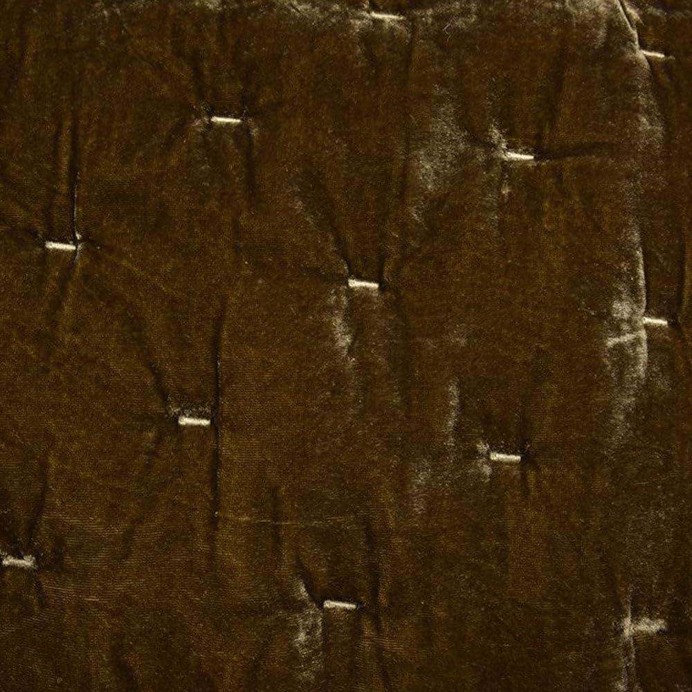 Stella Solid Color Faux Silk Velvet Romantic Western 1 Piece Quilt