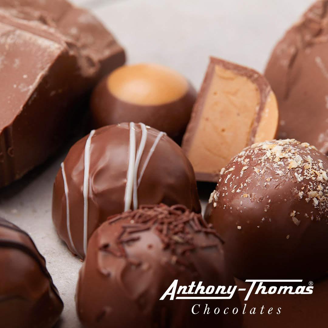 Anthony-Thomas, Peanut Butter & Milk Chocolate Buckeyes in Ohio State Buckeyes Box, Deliciously Delightful Snacks (12 Count)