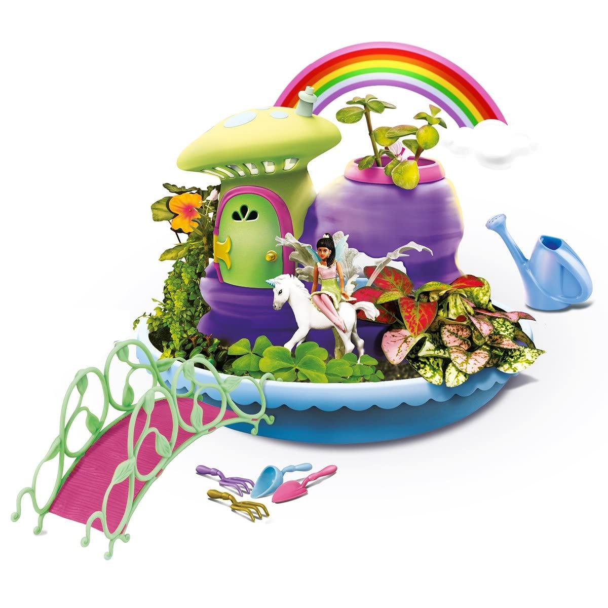 PlayMonster My Fairy Light Unicorn Paradise, Interactive Garden Playset with Lights and Sounds, Ages 4 and Up