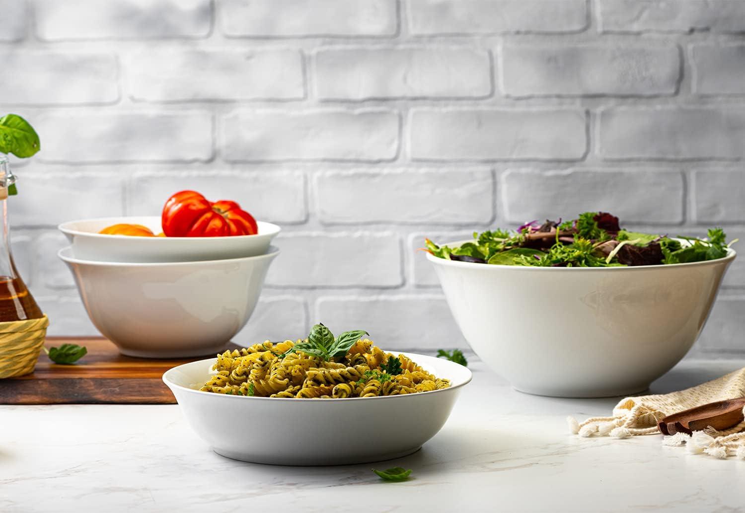 kook kook 41 Oz. Ceramic Salad Bowl (Set Of 4)