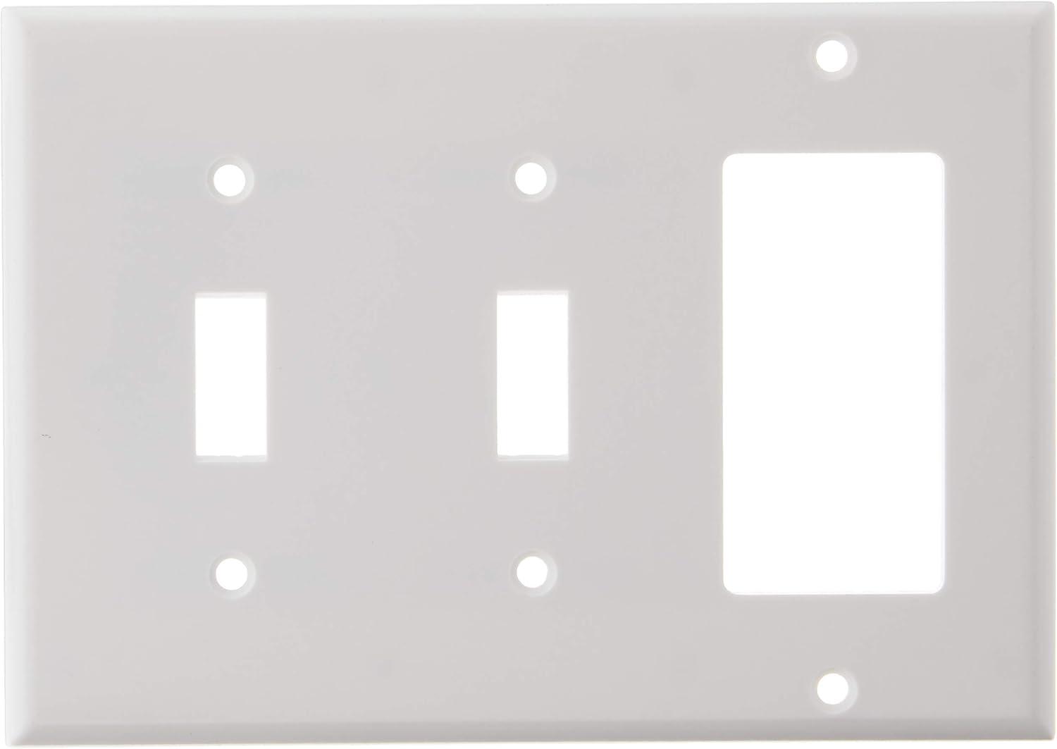 Leviton White 3 gang Thermoset Plastic Decorator/Toggle Wall Plate 1 pk