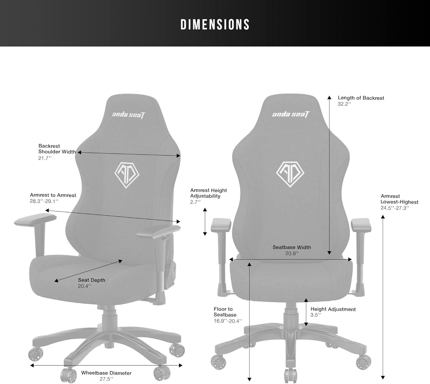 andaseaT andaseaT Phantom 3 Gaming Chair