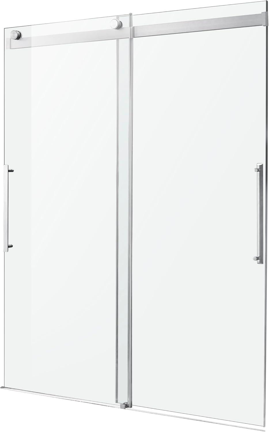 Stellar 48" W x 76" H Double Sliding Frameless Shower Door
