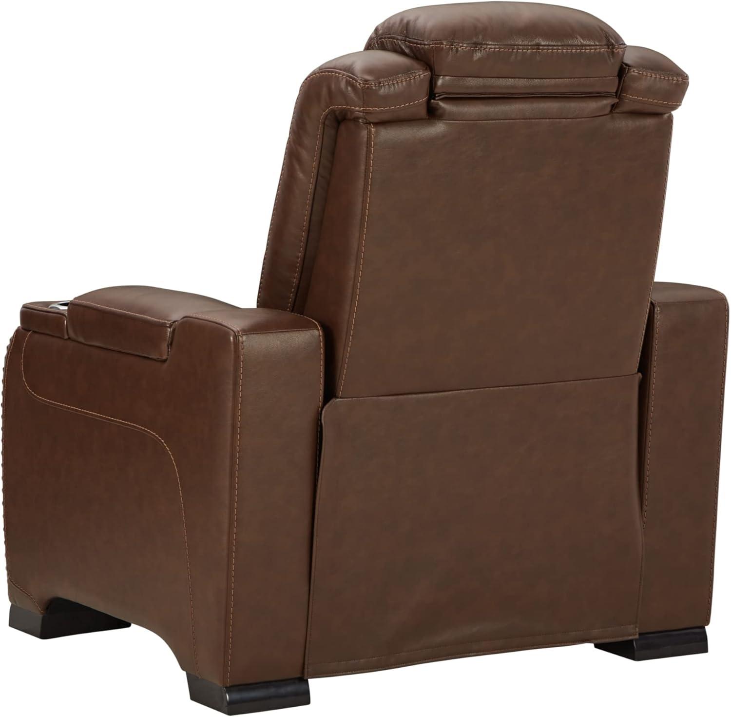 Alban Upholstered Power Recliner with Ottoman