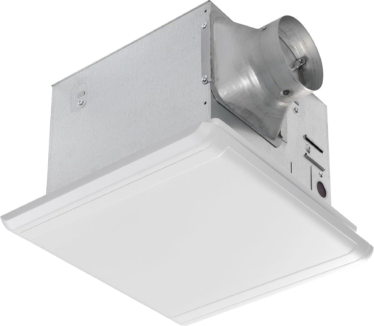 White Modern Ceiling Mount Quiet Bathroom Exhaust Fan