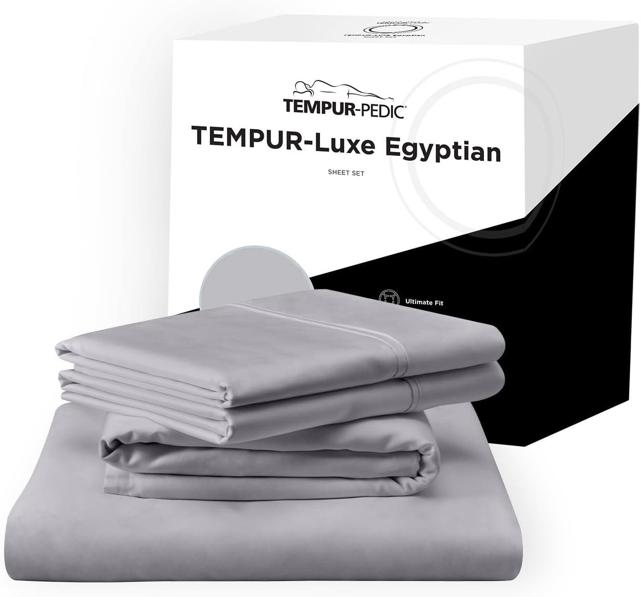 Tempur-Pedic Tempur Luxe Egyptian Cotton Sheet Set Silver Mist - Full