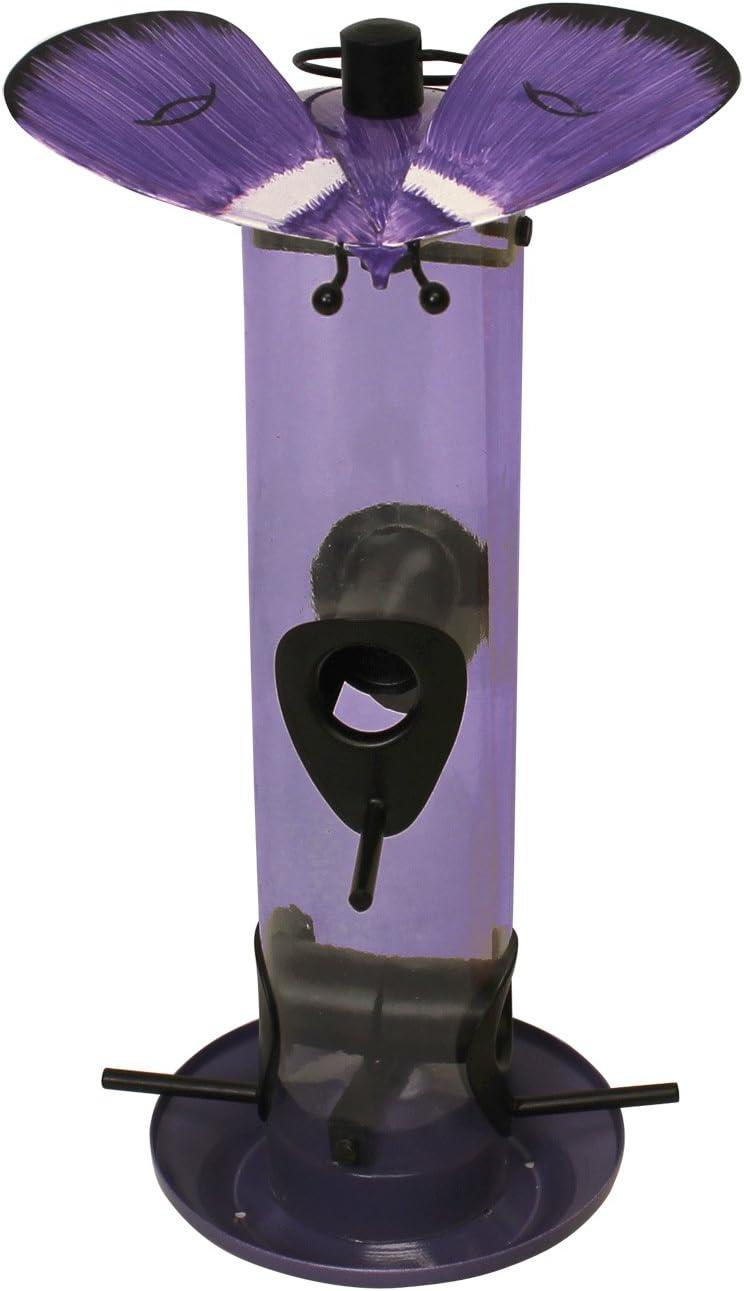 Heath Outdoor Products Gossamer Butterfly Bird Tube Feeder - Purple