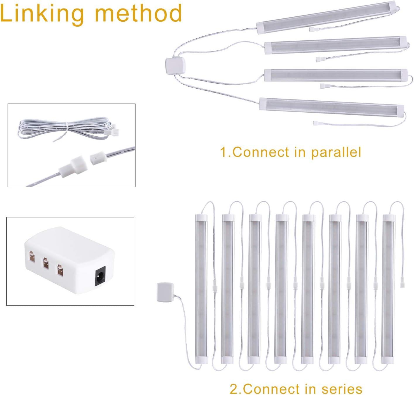 Day White 12" LED Dimmable Under Cabinet Light Kit