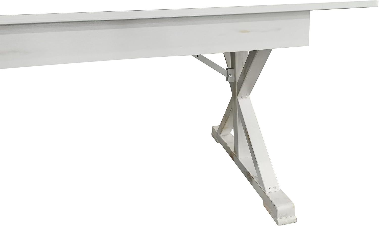 Taylor & Logan 84"x40" Hamish Rectangular Dining Table Brown: Seats Up to 8, Wood Frame, 1-Year Warranty