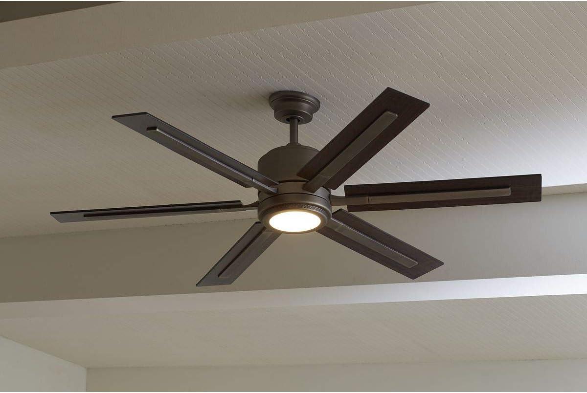 P2586-8130K-Progress Lighting-Glandon - Wide - Ceiling Fan - 1 Light - Handheld Remote in Transitional style - 60 Inches wide by 17.13 Inches