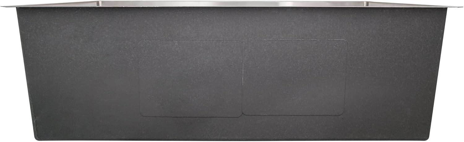 Sinber 32" x 19" Undermount Double Bowl Kitchen Sink with 18 Gauge 304 Stainless Steel Satin Finish