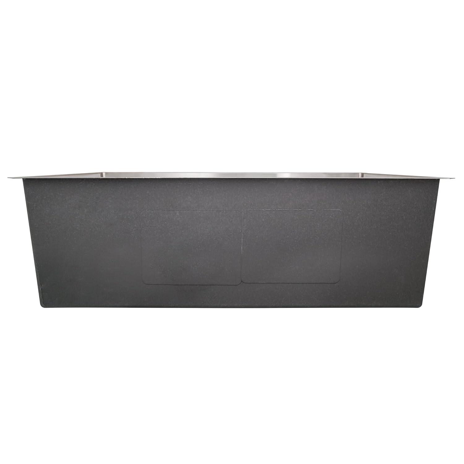 Sinber 32" x 19" Undermount Double Bowl Kitchen Sink with 18 Gauge 304 Stainless Steel Satin Finish