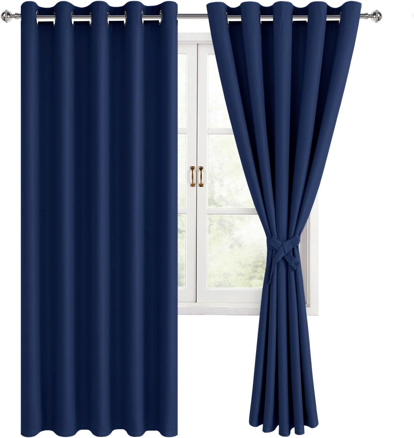 Eider & Ivory™ Tarrants Polyester Room Darkening Curtain Pair (Set of 2)
