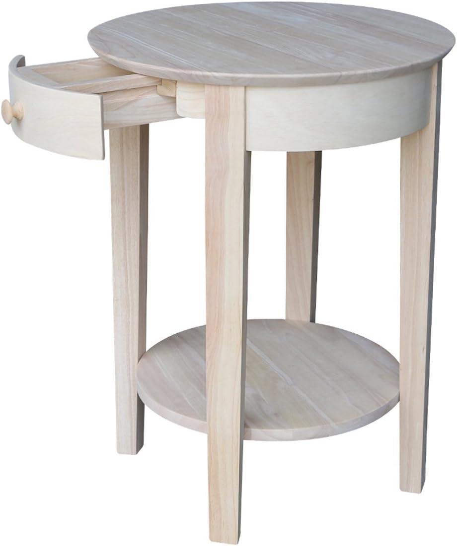 International Concepts Phillips Accent Table Includes Drawer