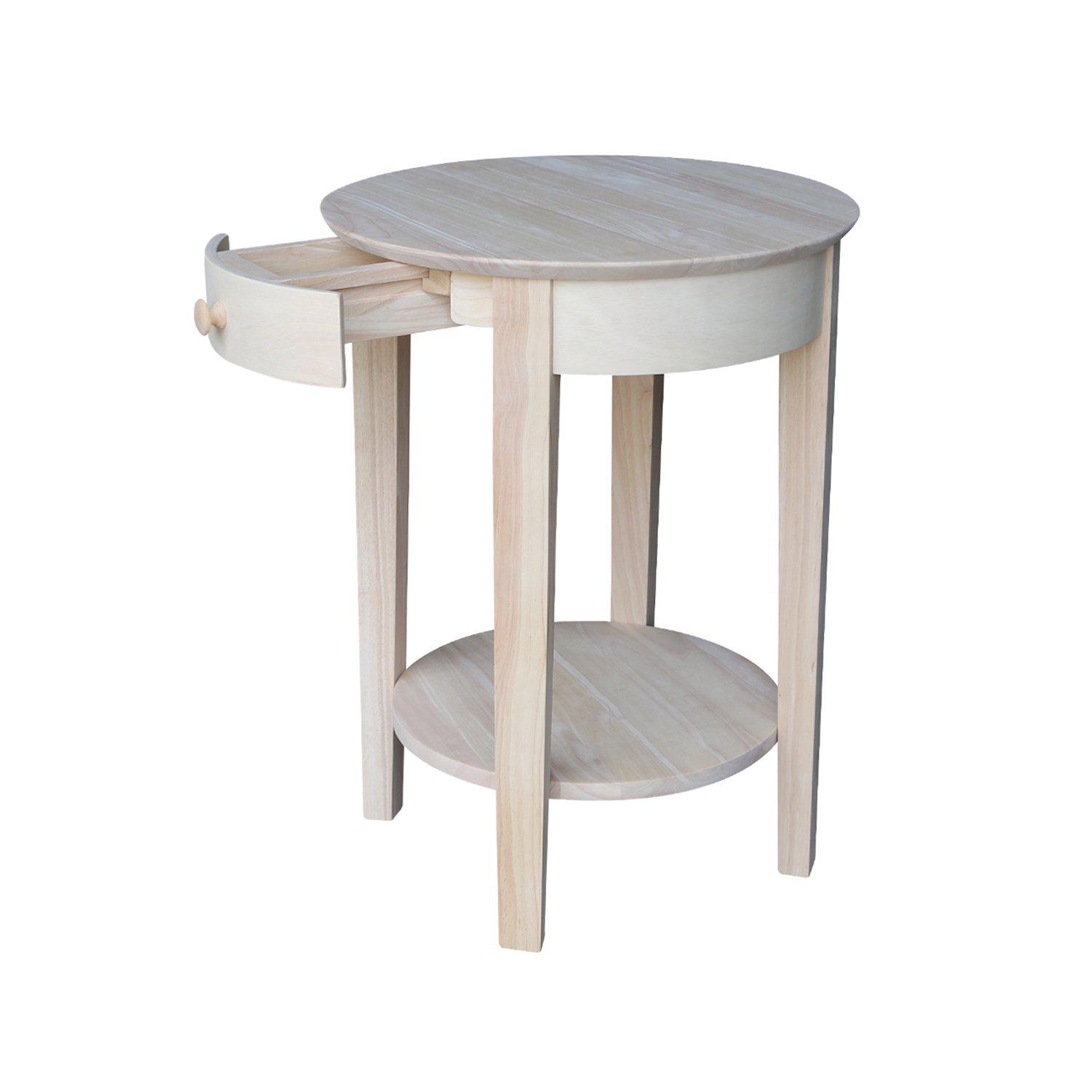 International Concepts Phillips Accent Table Includes Drawer