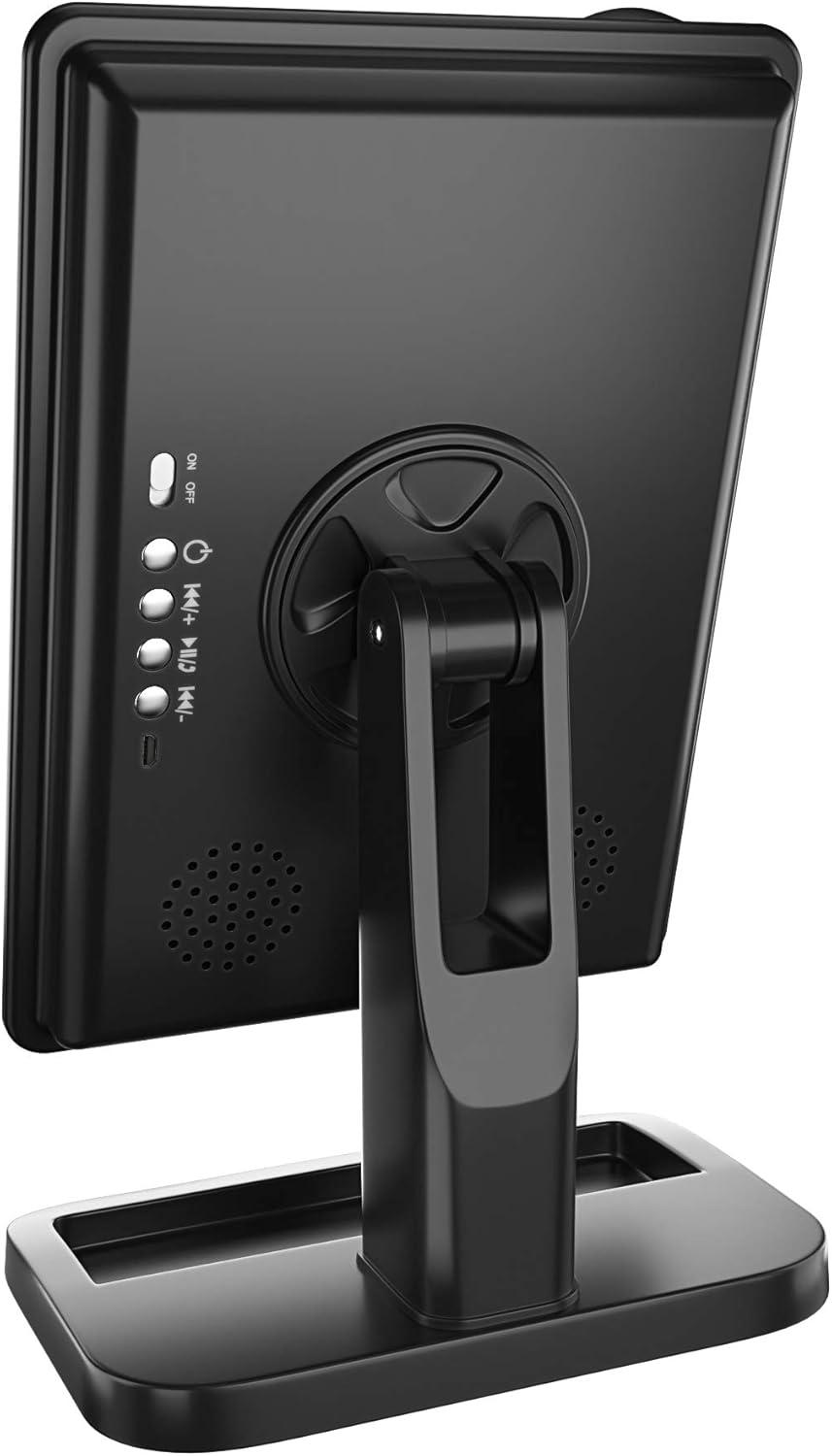 Impressions Vanity Touch XL Dimmable LED Makeup Mirror with Bluetooth Black