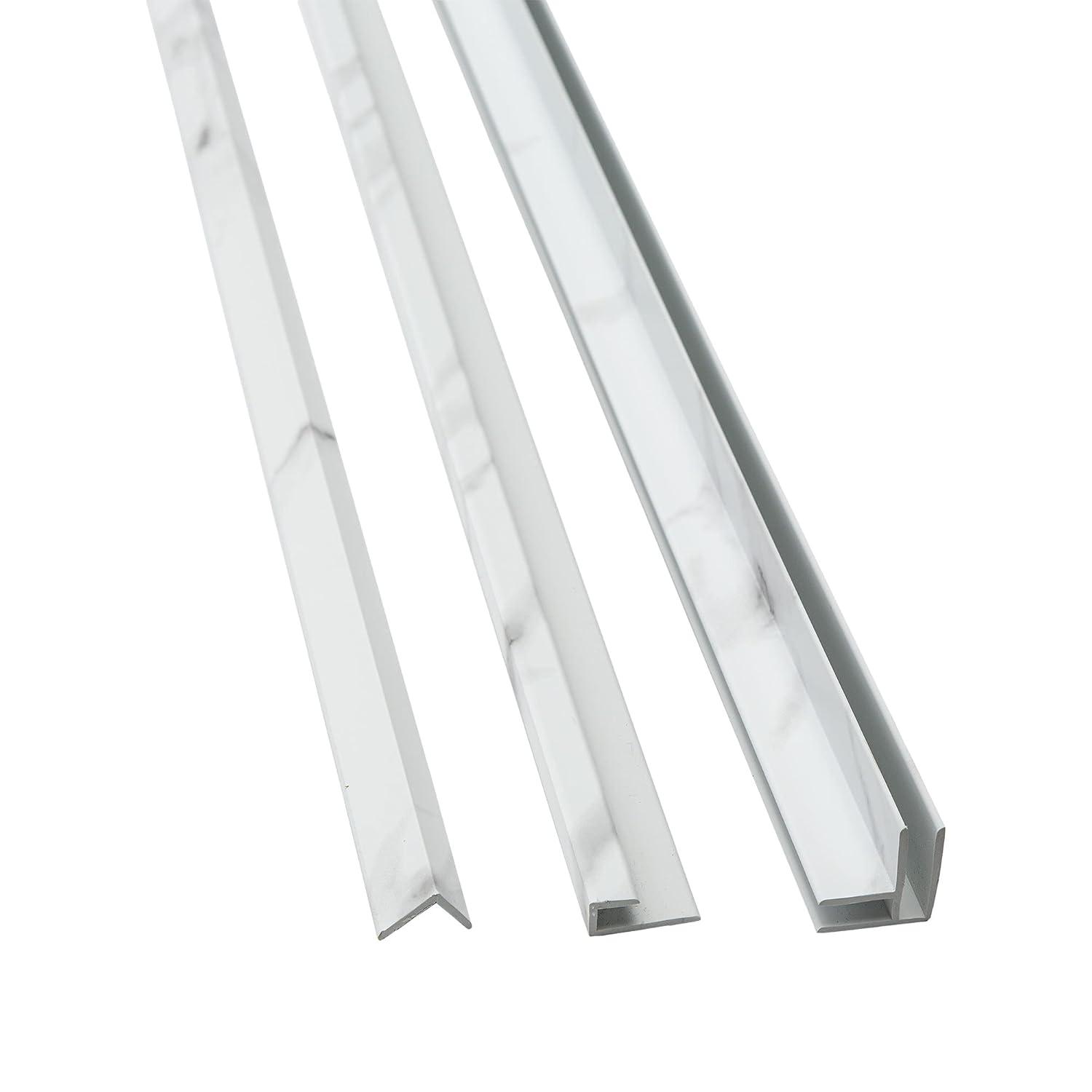 Palisade Palisade 78in x 60in x 32in Waterproof Vinyl Shower Surround Kit with Accessories in Urban Glacier