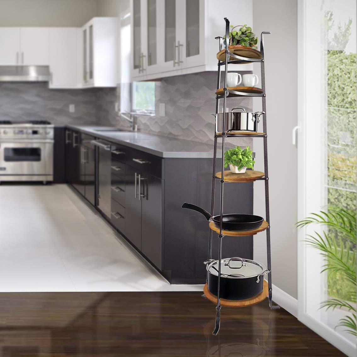 Enclume Handcrafted 6-Tier Gourmet Cookware Stand (Unassembled)