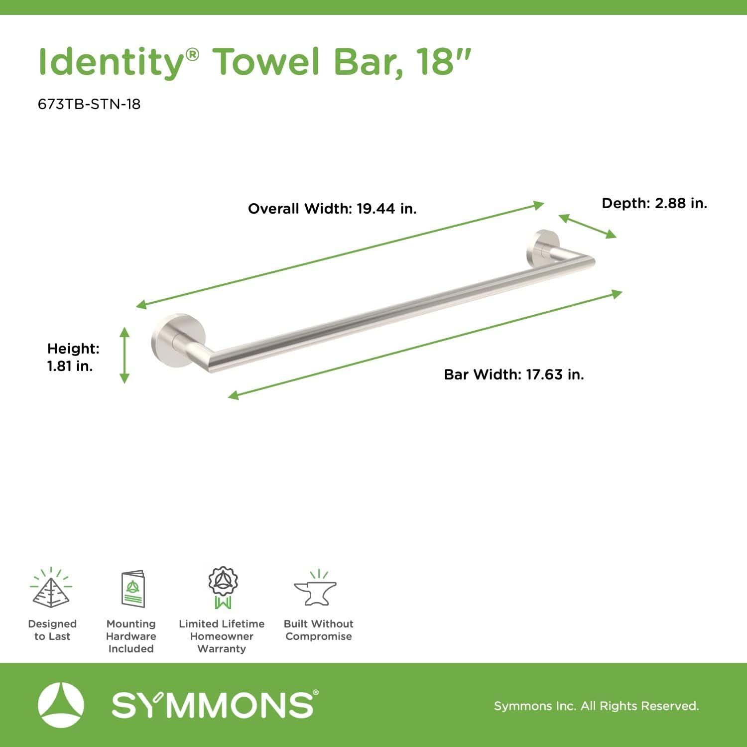 Identity 18" Bathroom Towel Bar