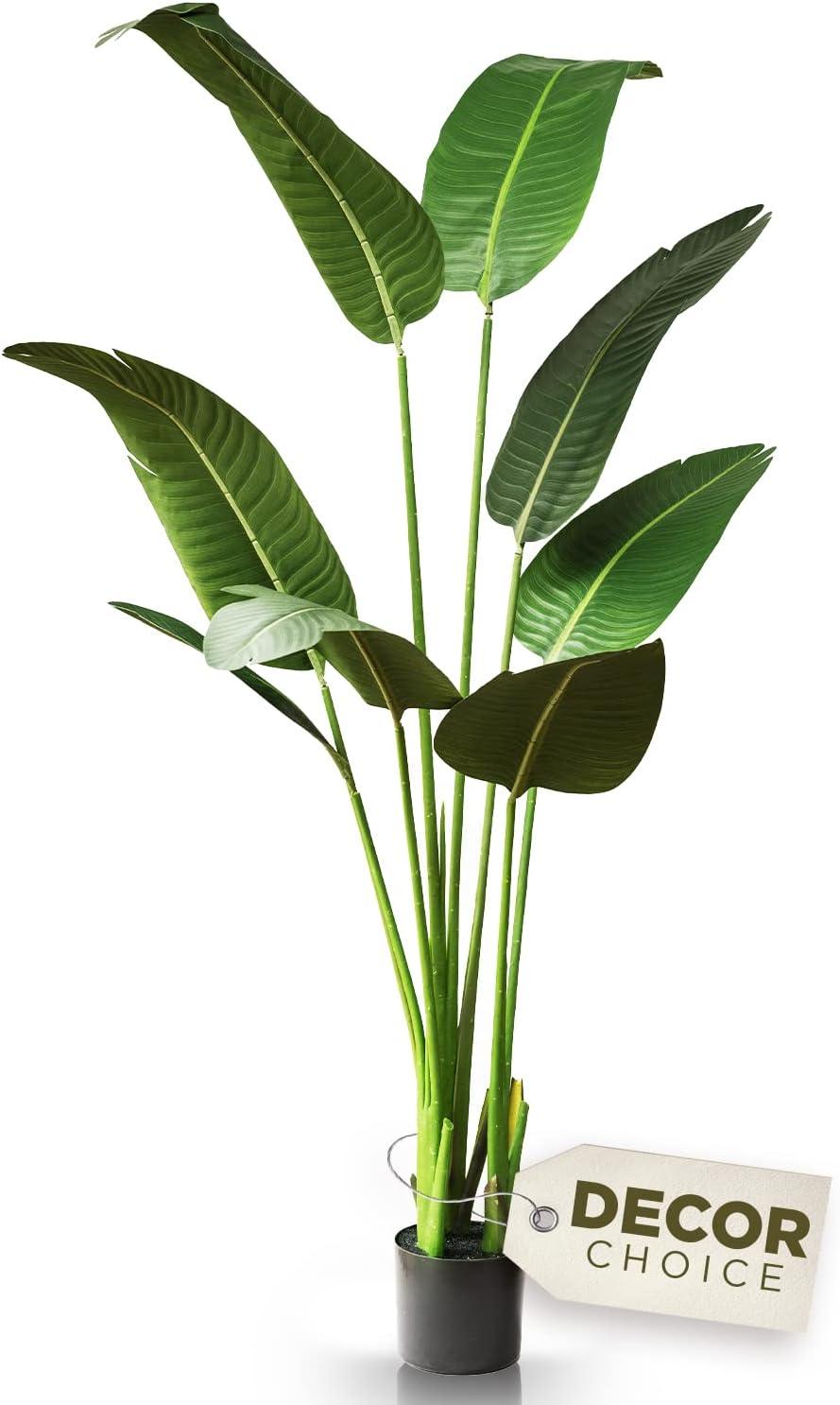 Forever Leaf 60" Bird of Paradise Artificial Plant for Living Room Decor, Indoor Artificial Plant for Home Decor