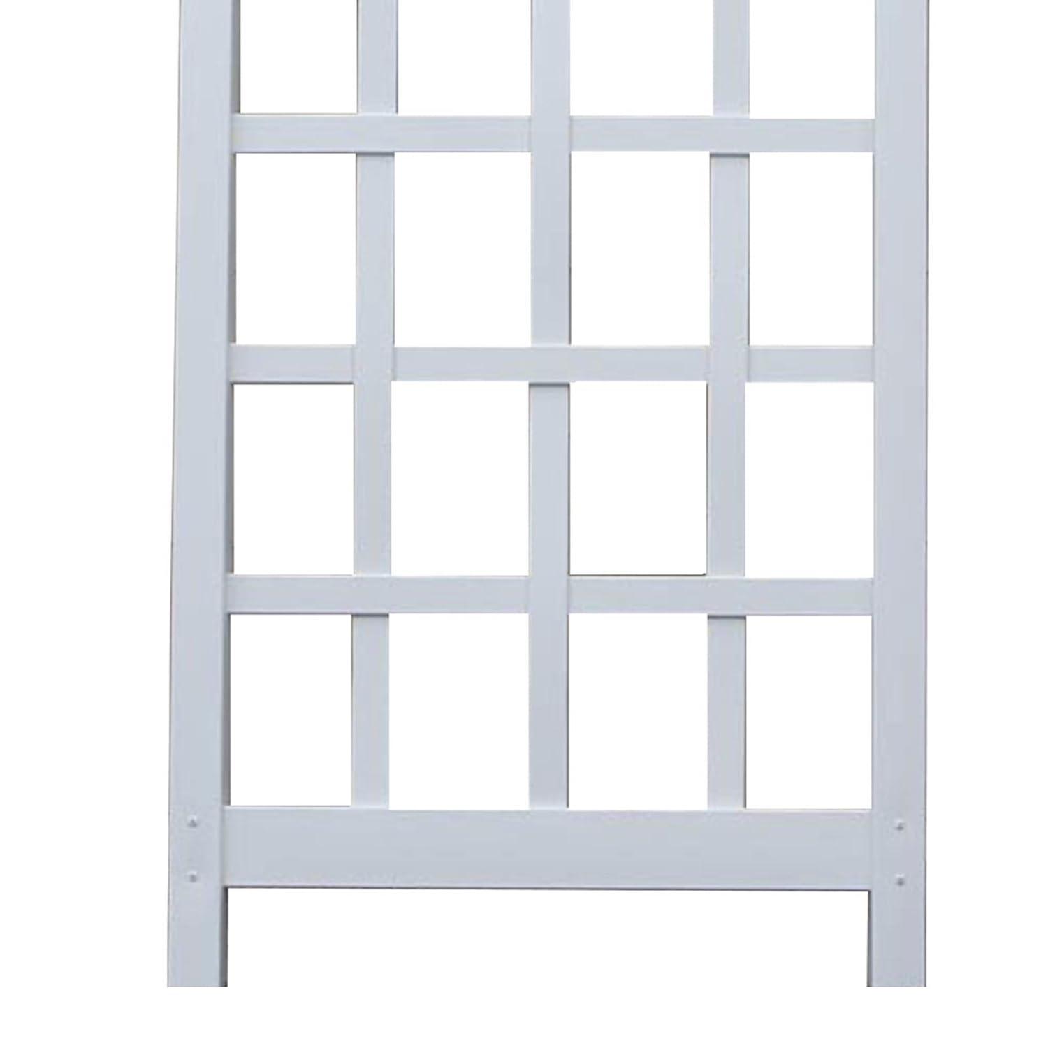 Dura-Trel Inc Dura-Trel Cambridge 28 x 75 Inch PVC Vinyl Outdoor Garden Patio Trellis