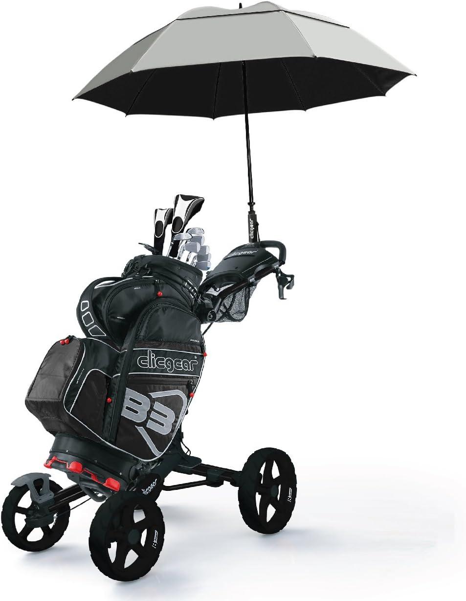Sun Tek 68" UV Protection Wind Cheater Vented Canopy Umbrella (Silver/Black)