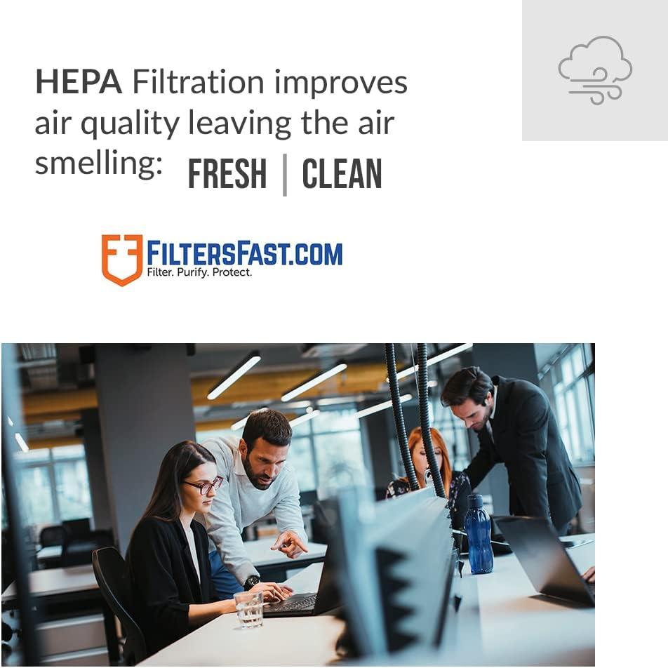 FF 30965 HEPAtech Tower Air Filter Replacement is compatible with the Hunter 30965 QuietFlo HEPA Purifier Filter