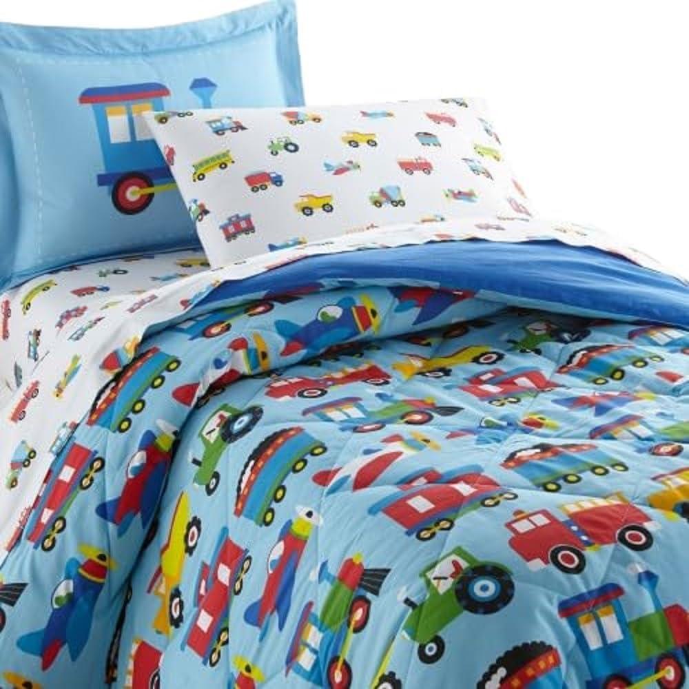 Wildkin Lightweight Cotton Comforter for Kids 2 Pc Set - Twin