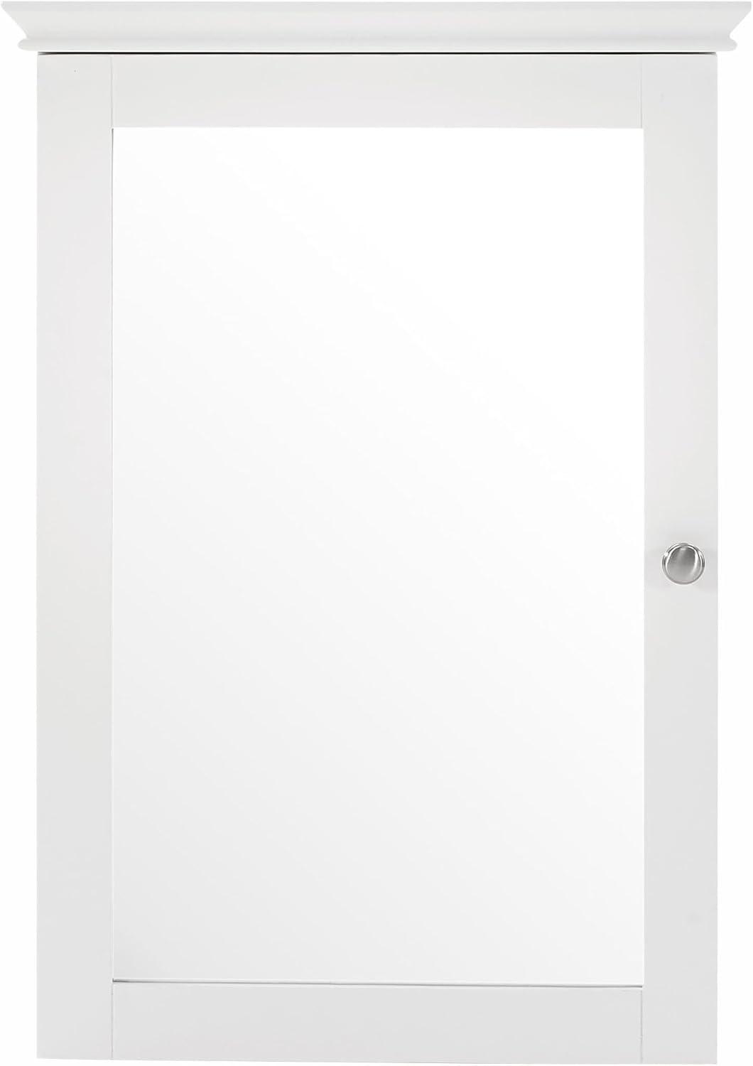 Crosley Lydia Wall Cabinet with Mirror White