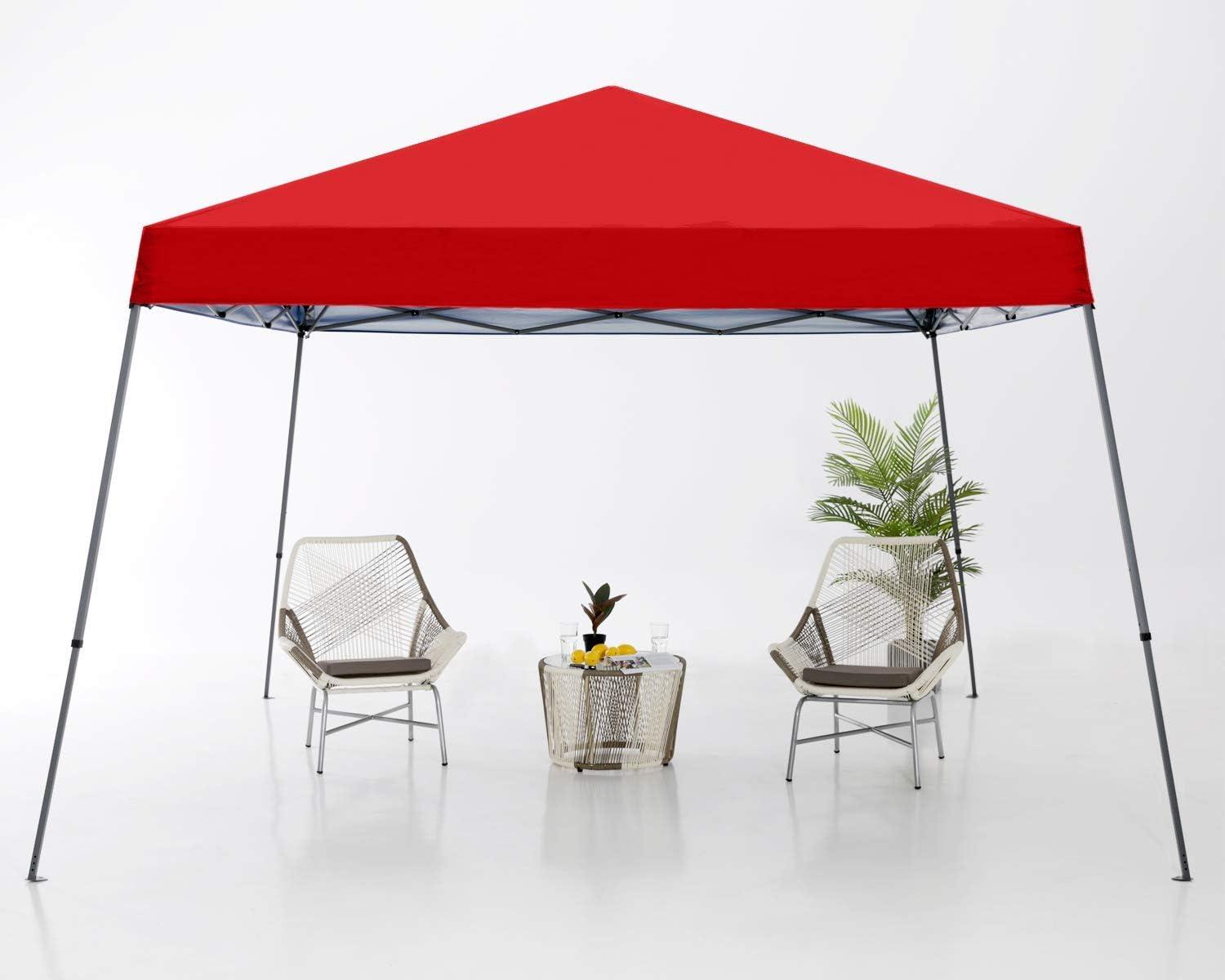 Red 10x10 Steel Frame Pop-Up Canopy Tent