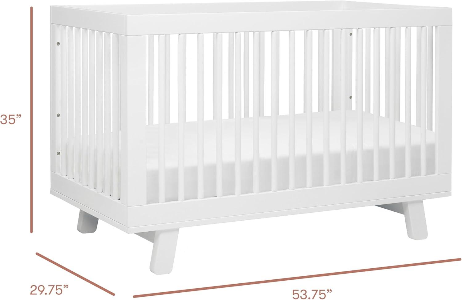 Babyletto Hudson 3-in-1 Convertible Crib with Toddler Rail