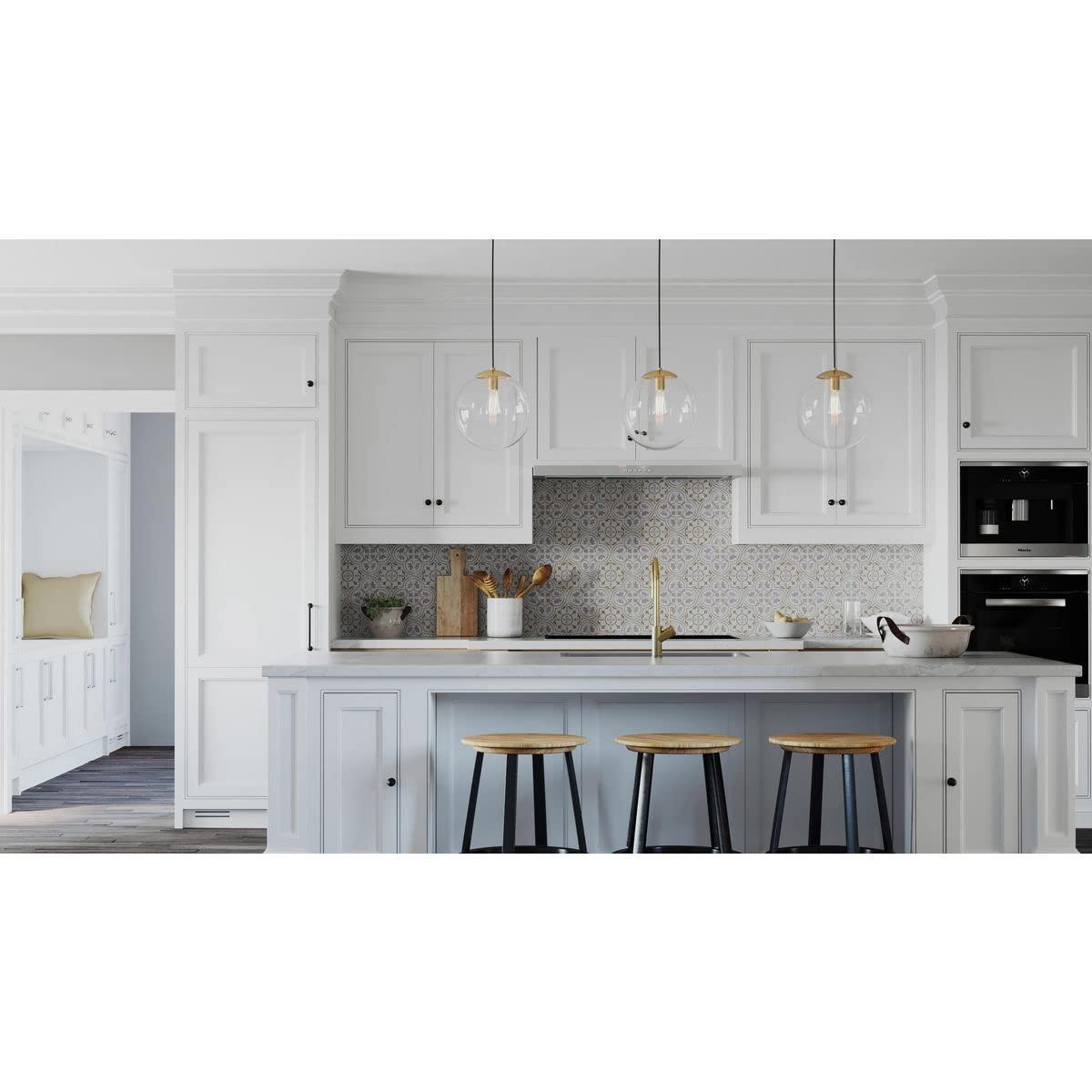 Progress Lighting P500311-109 Atwell - 1 Light Large Pendant   Brushed Bronze Finish with Clear Glass
