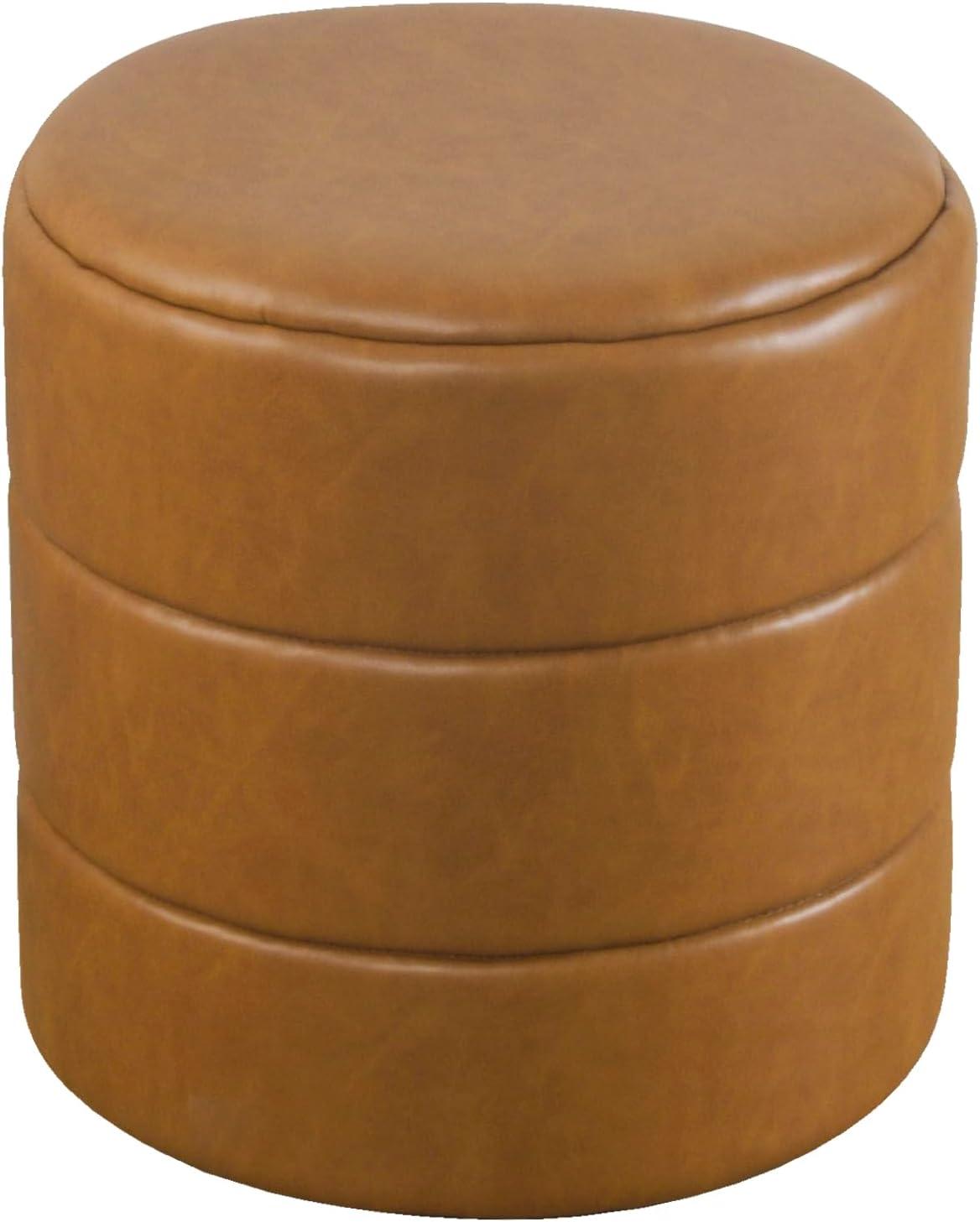 Round Upholstered Ottoman - HomePop