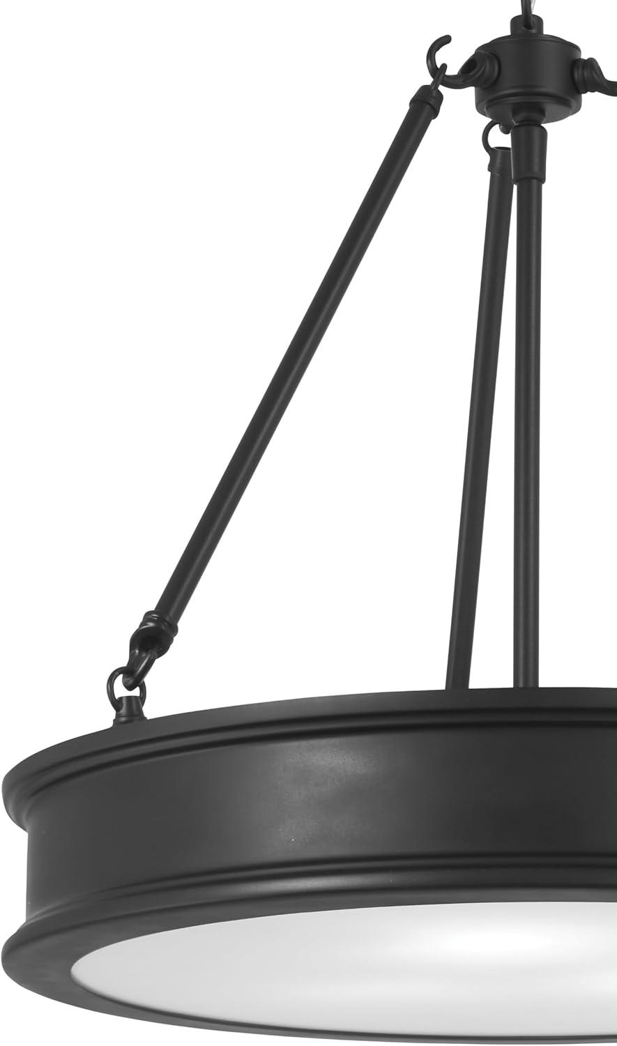 Pendant 3 Light In Transitional Style 18.5 Inches Tall By 19 Inches Wide-Coal Finish    -Traditional Installation Minka Lavery 4173-66A