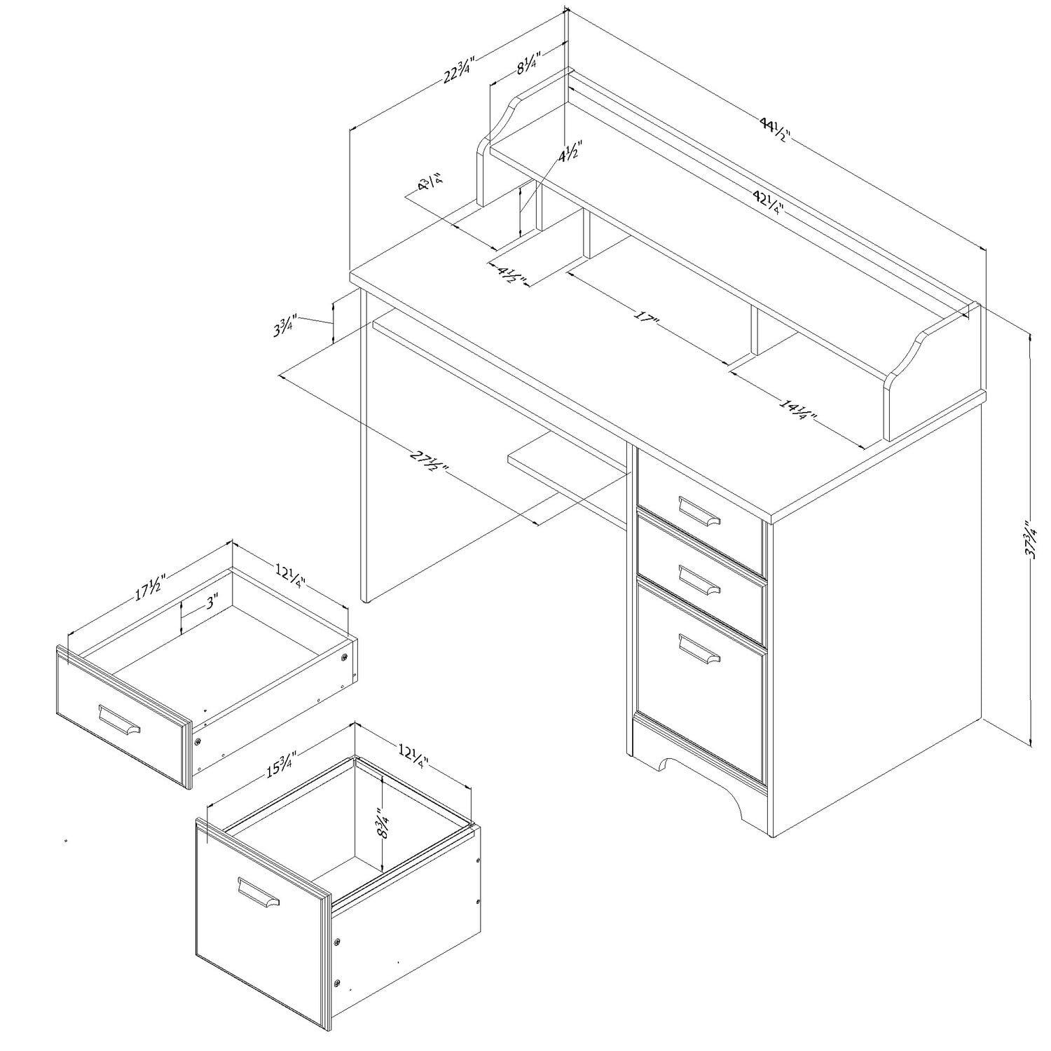Versa Desk with Hutch