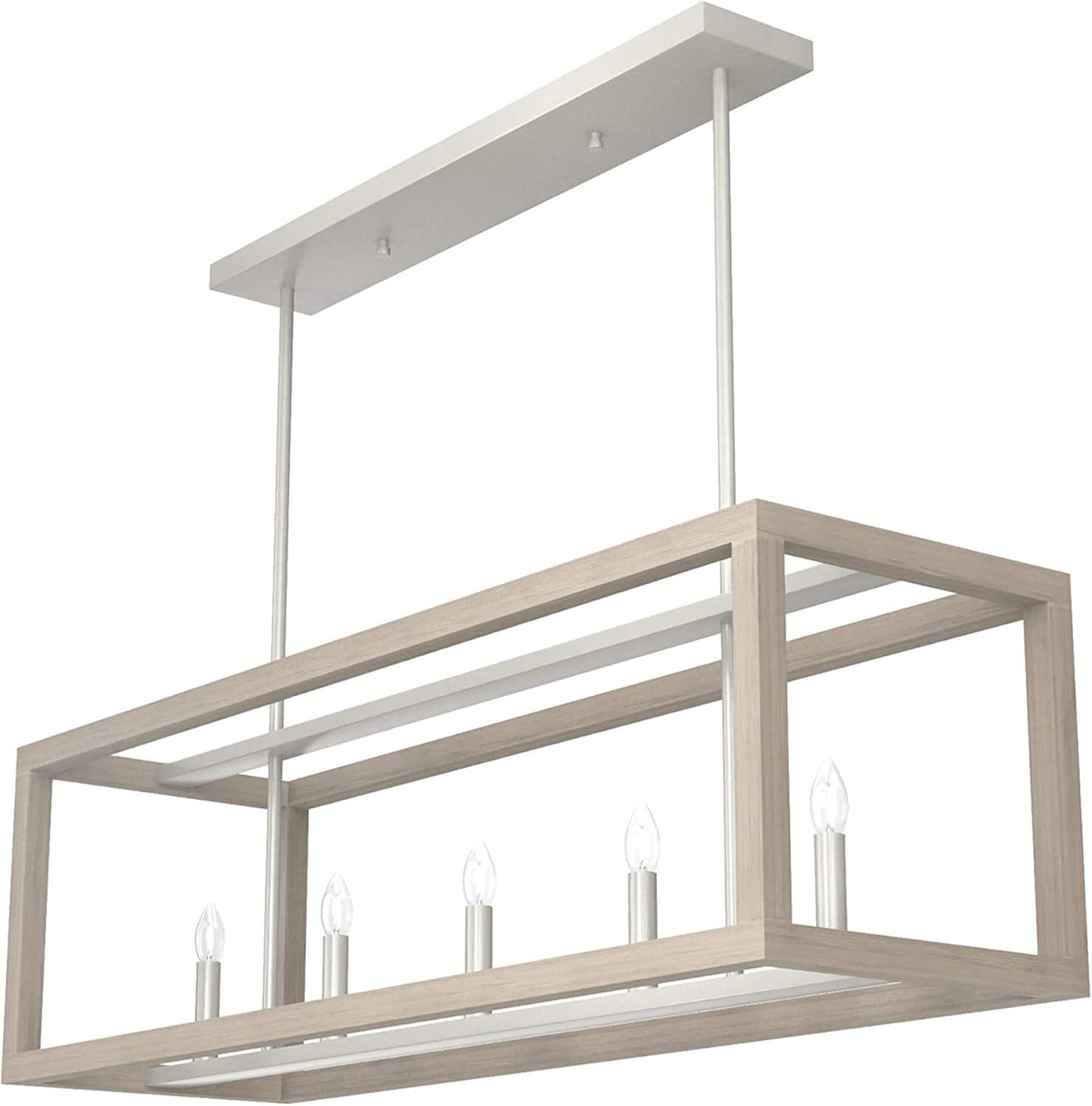 Squire Manor 5 - Light Kitchen Island Linear Pendant Light