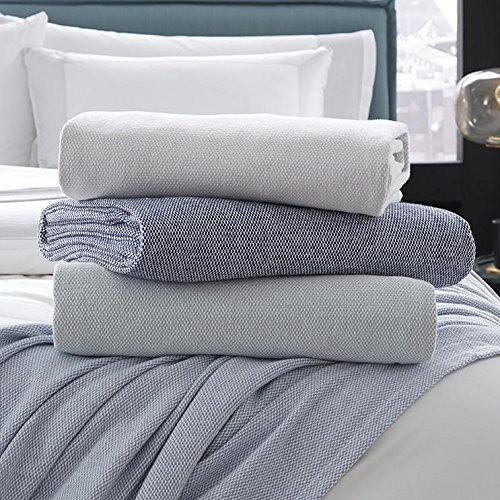 Rustic Gray Cotton Throw with Fringe Detail